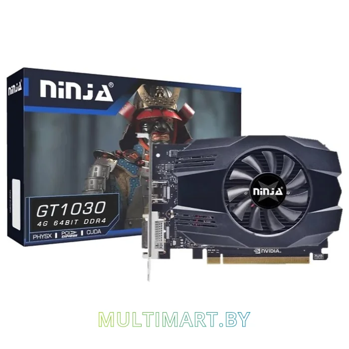 Видеокарта Sinotex Ninja GeForce GT 1030 4GB GDDR4 (NH103FG44F)
